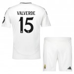 Günstige Fußballtrikots Real Madrid Valverde 15 Kinder Heimtrikot 2024-25 Kurzarm